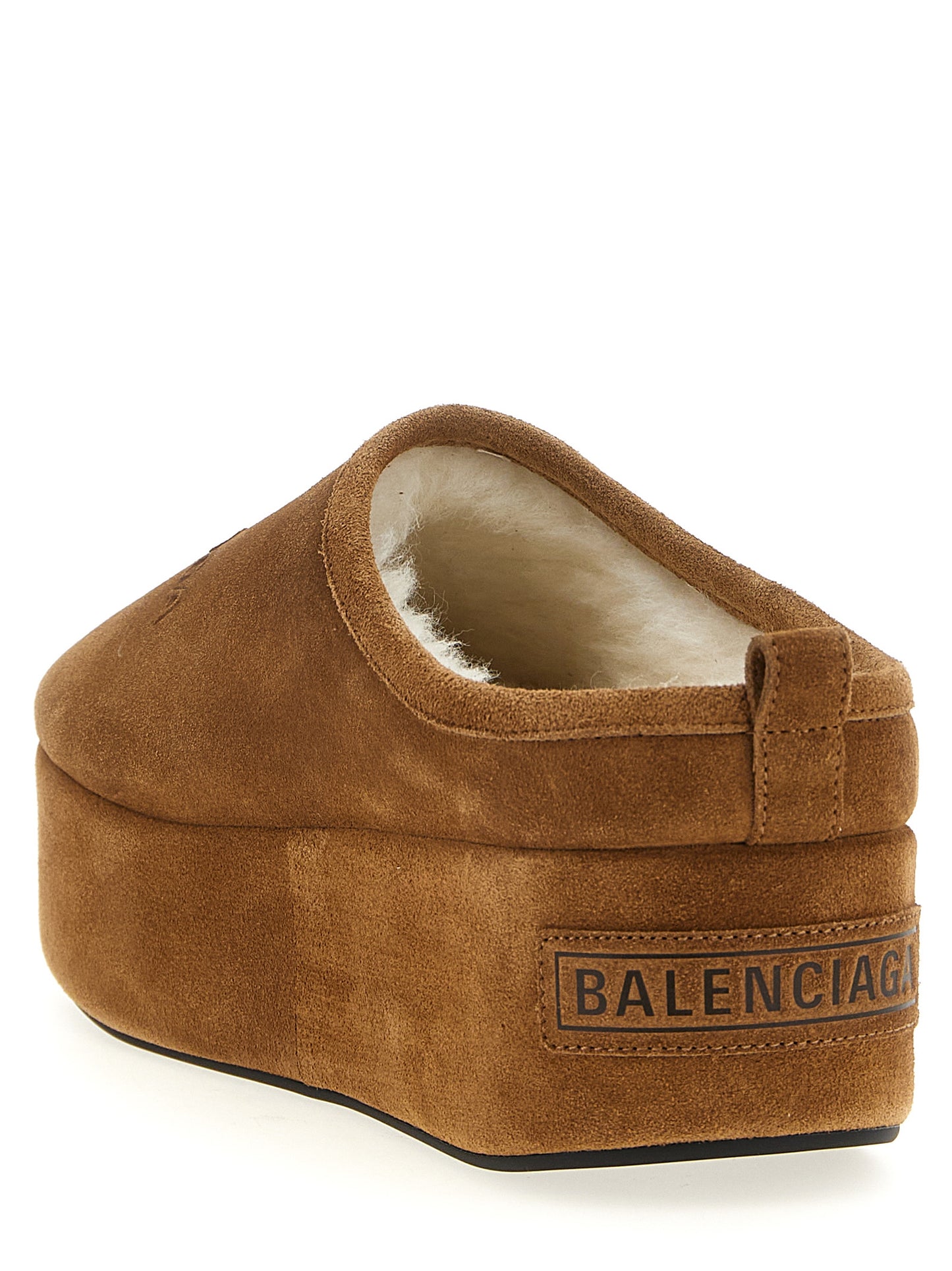 Balenciaga Alaska Soft Brown Calfskin Mules