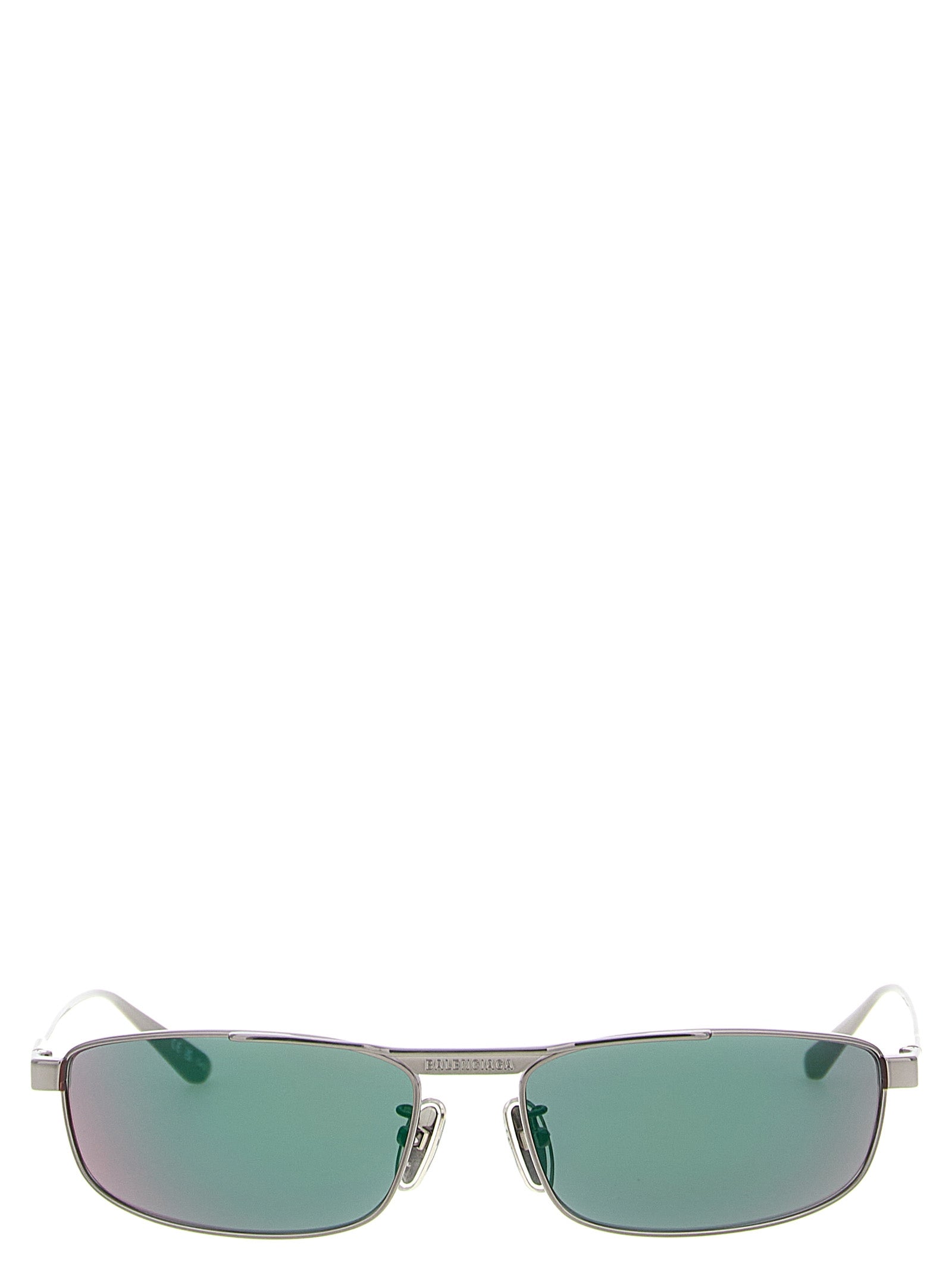 Balenciaga Tag 3.0 Rectangle Multicolor Stainless Steel Sunglasses