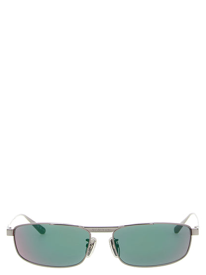 Balenciaga Tag 3.0 Rectangle Multicolor Stainless Steel Sunglasses