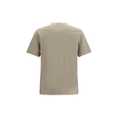 Brunello Cucinelli Beige Cotton T-Shirt
