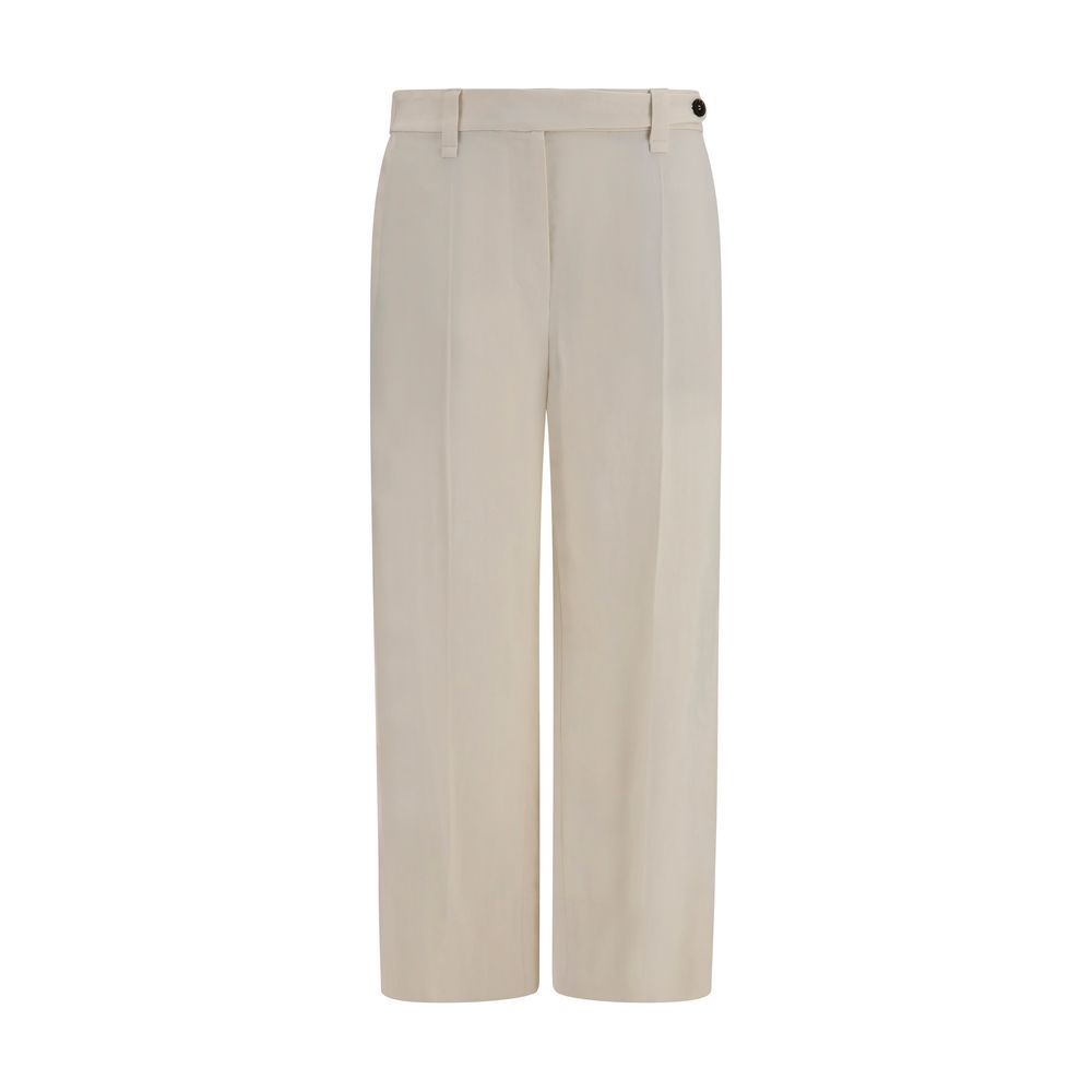 Brunello Cucinelli Beige Cigarette Pants for Women