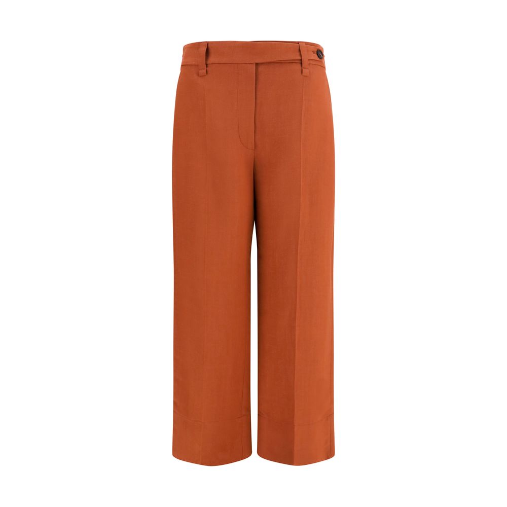 Brunello Cucinelli Brown Cigarette Pants for Women