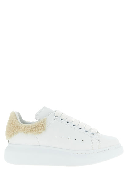 Alexander McQueen Beige Calfskin Chunky Sneakers ‘Larry’
