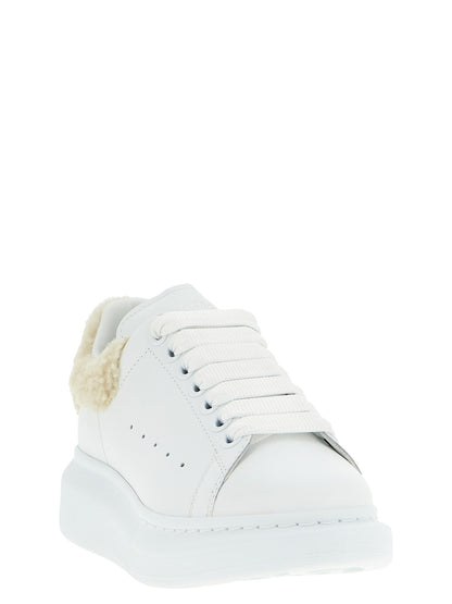 Alexander McQueen Beige Calfskin Chunky Sneakers ‘Larry’