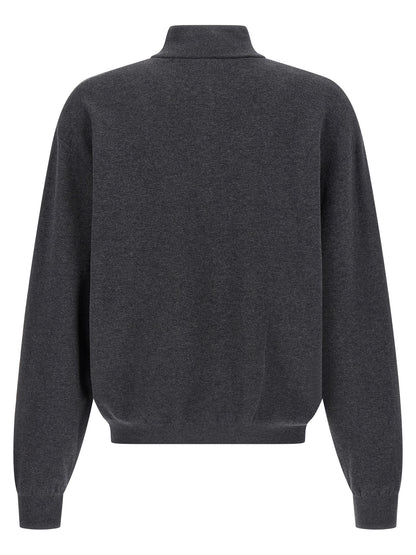 Balenciaga Camionneur Gray Cotton Cardigan
