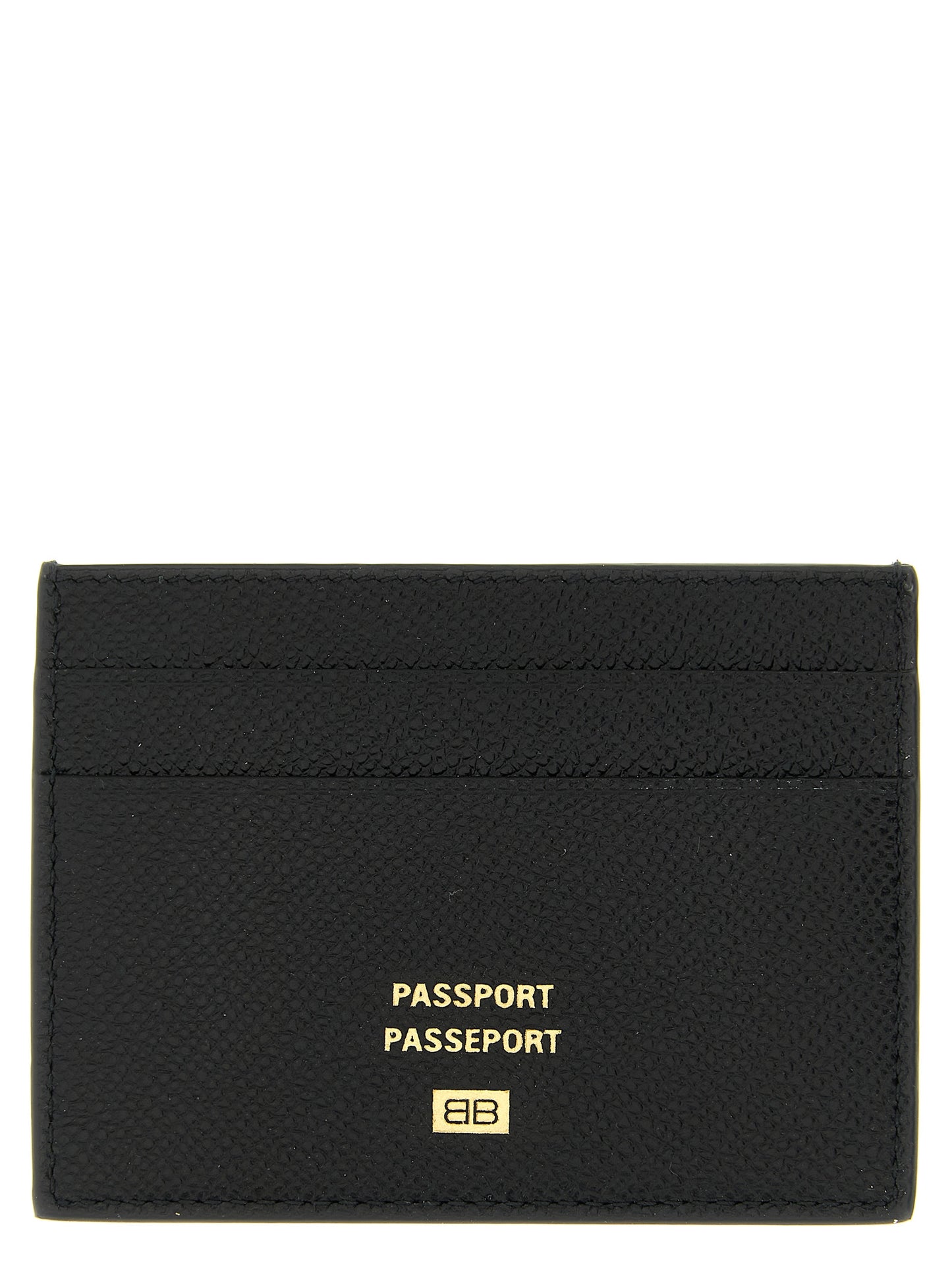 Balenciaga Black Calfskin Passport Card Holder