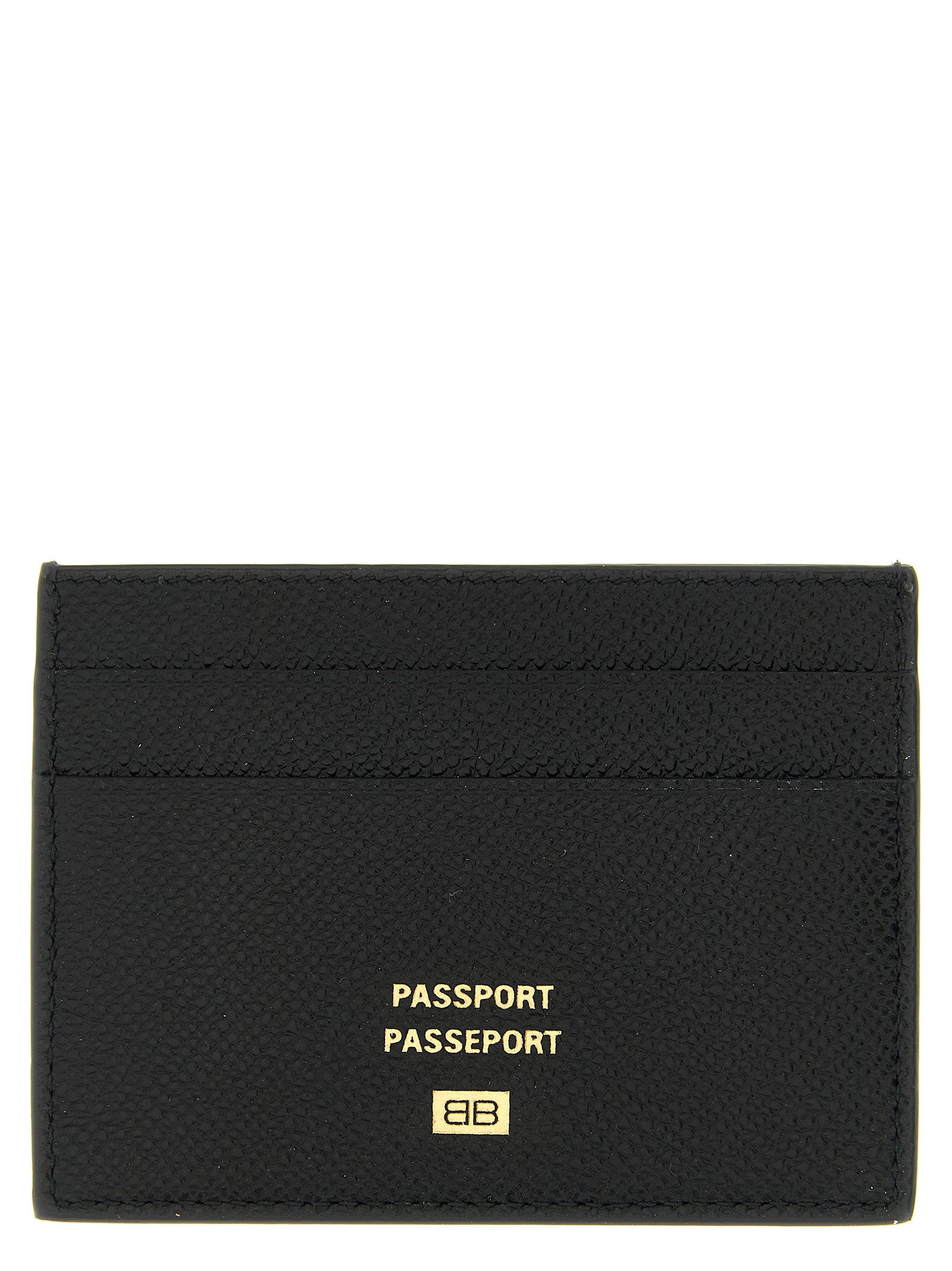 Balenciaga Black Calfskin Passport Card Holder