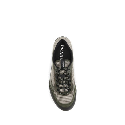 Prada Speedrock Bicolor Polyester Athletic Sneakers