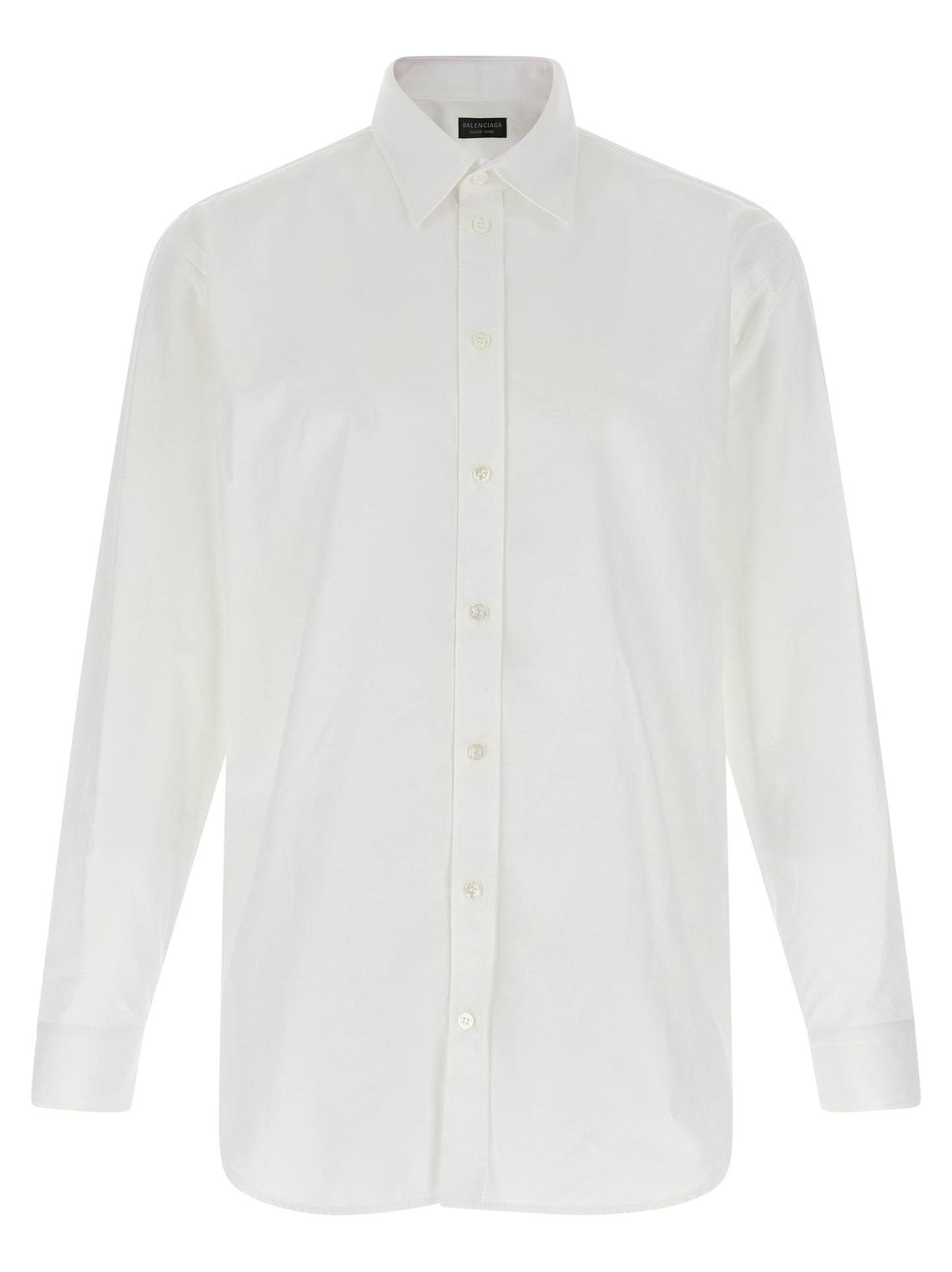 Balenciaga White Cotton Poplin Shirt
