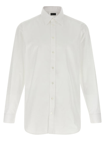 Balenciaga White Cotton Poplin Shirt