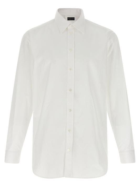 Balenciaga White Cotton Poplin Shirt