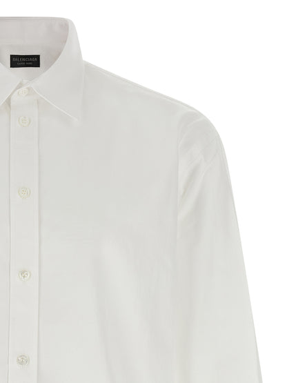 Balenciaga White Cotton Poplin Shirt