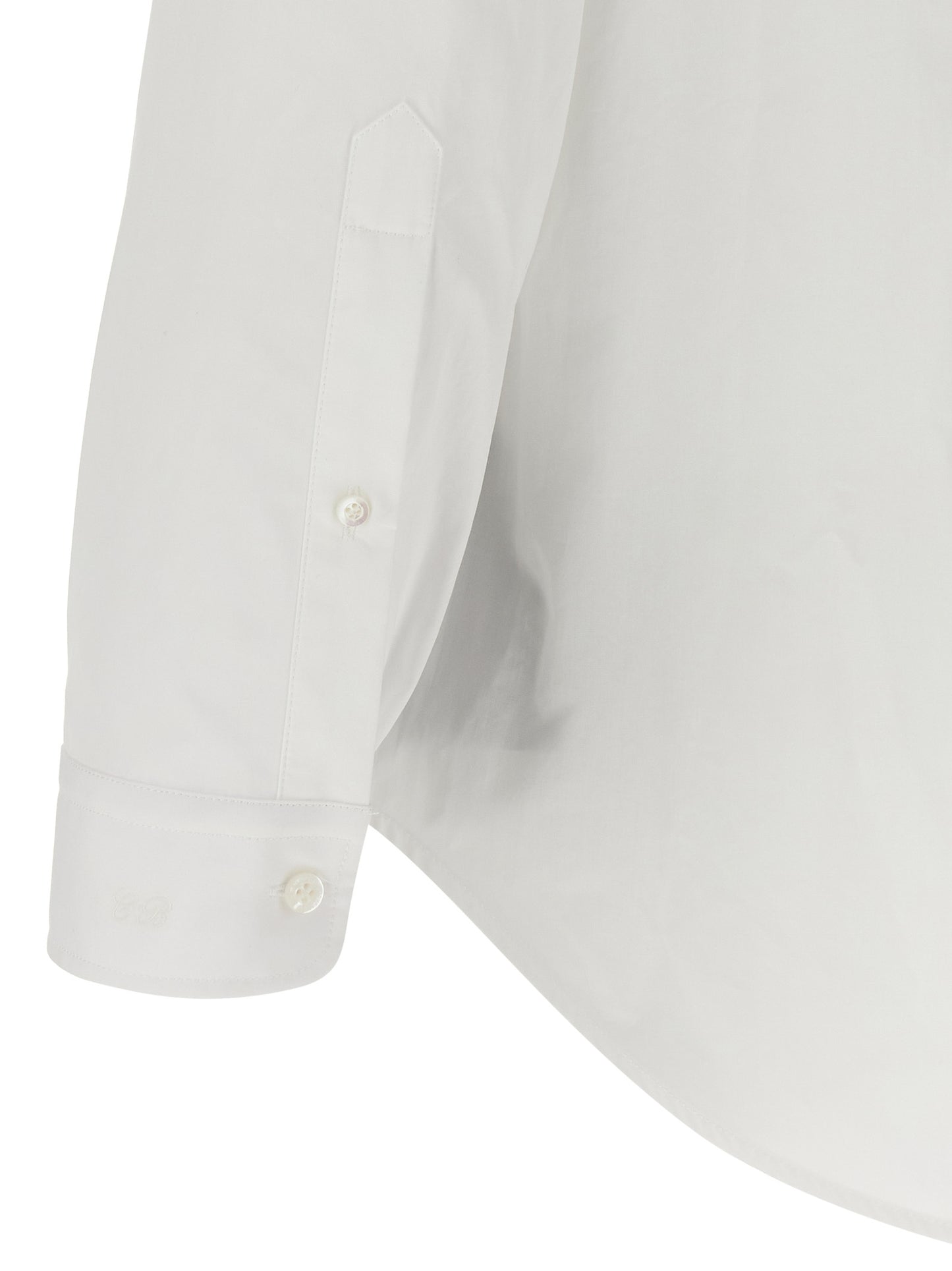 Balenciaga White Cotton Poplin Shirt