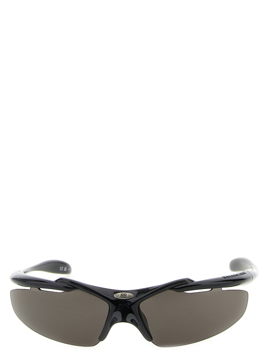 Balenciaga Turbo D-Frame Black Polyamide Sunglasses