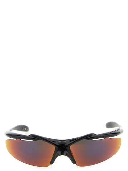 Balenciaga Turbo D-Frame Multicolor Polyamide Sunglasses