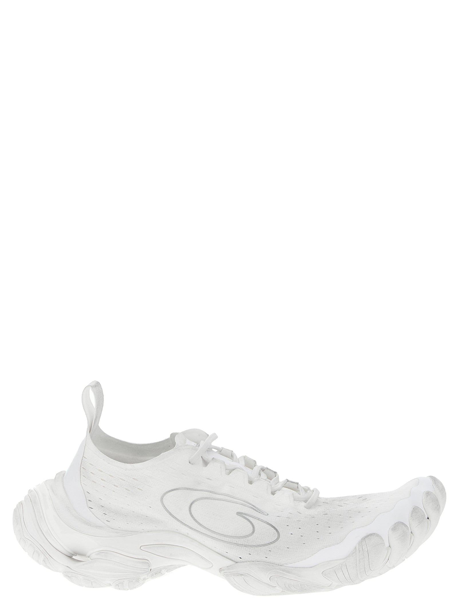 Balenciaga Anatomic Runner White Polyester Athletic Sneakers