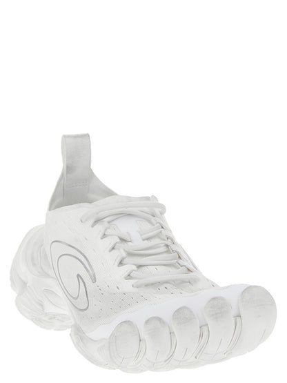 Balenciaga Anatomic Runner White Polyester Athletic Sneakers