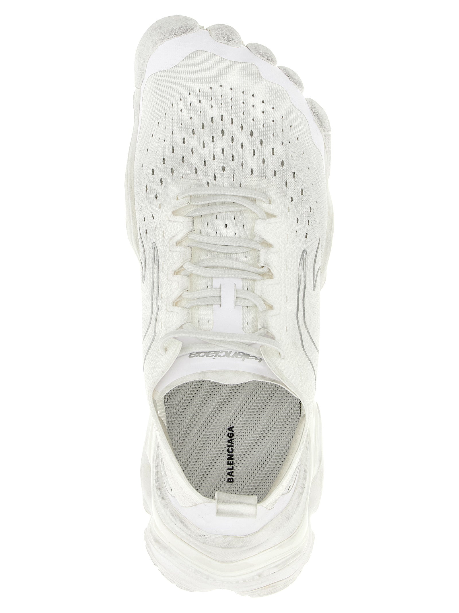 Balenciaga Anatomic Runner White Polyester Athletic Sneakers