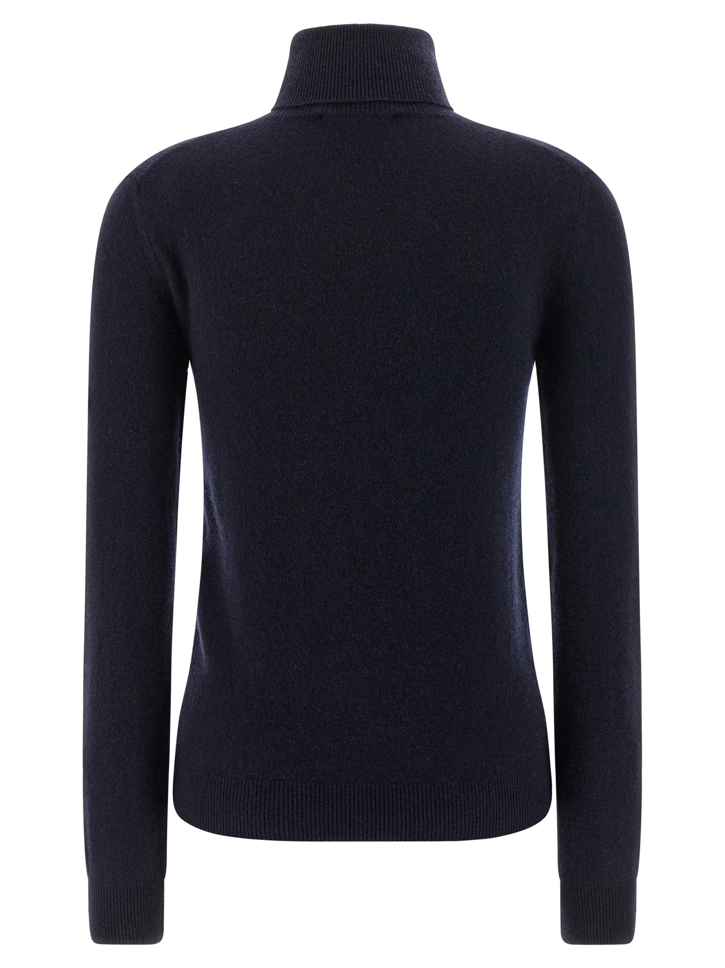 Balenciaga Blue Cashmere Standard Turtleneck Cardigan