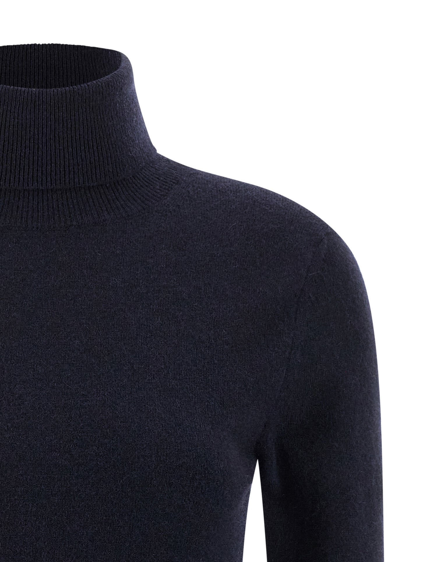Balenciaga Blue Cashmere Standard Turtleneck Cardigan