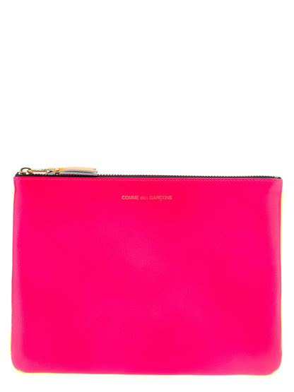 Comme des Garçons Multicolor Goatskin Cardholder - Super Fluo