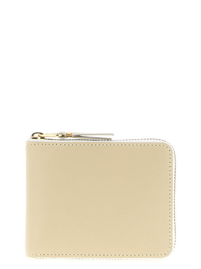 Comme Des Garçons Beige Calfskin Zip-Around Cardholder