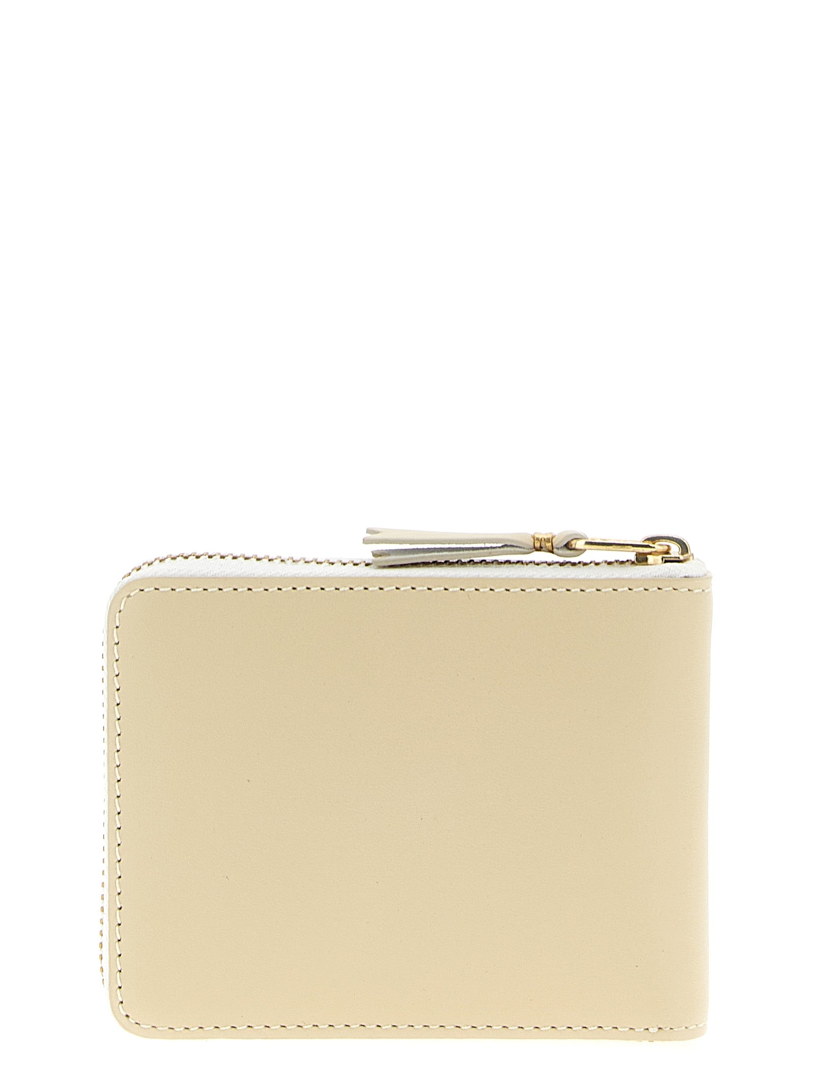 Comme Des Garçons Beige Calfskin Zip-Around Cardholder
