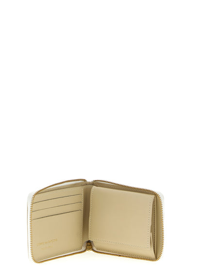 Comme Des Garçons Beige Calfskin Zip-Around Cardholder