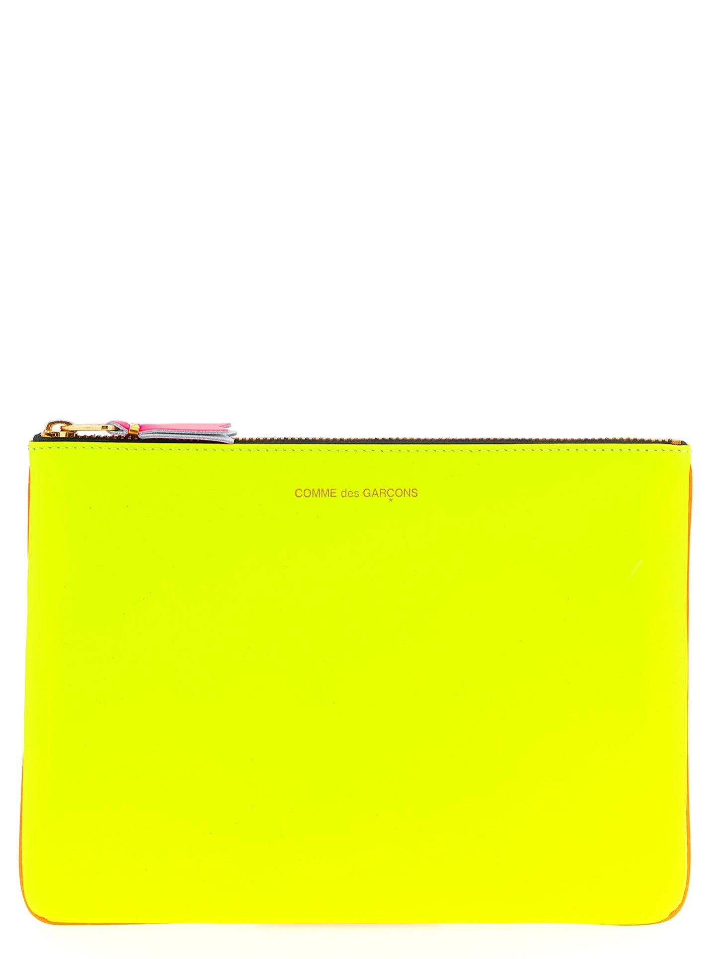 Comme des Garçons Multicolor Goatskin Cardholder - Super Fluo Leather Wallet