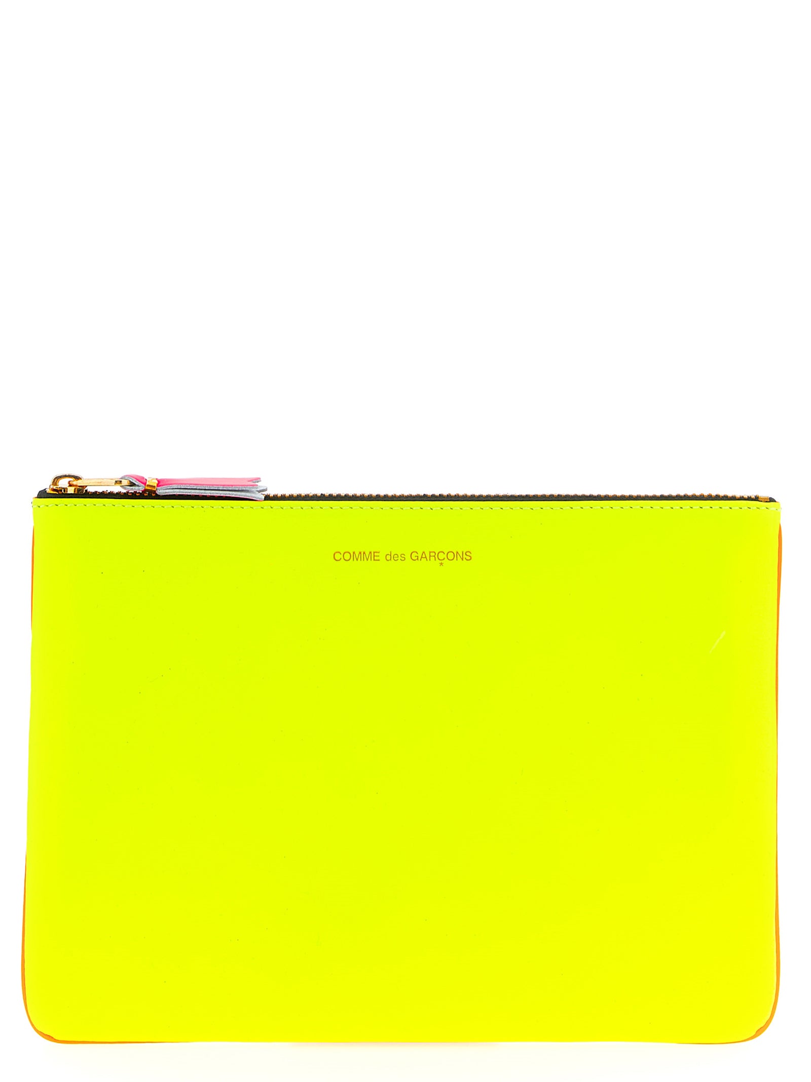 Comme des Garçons Multicolor Goatskin Cardholder - Super Fluo Leather Wallet