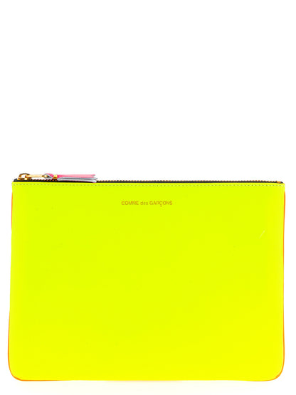 Comme des Garçons Multicolor Goatskin Cardholder - Super Fluo Leather Wallet