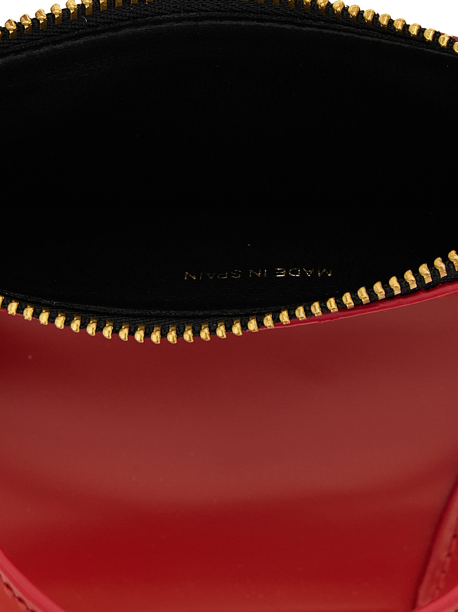Comme des Garçons Multicolor Cowhide Cardholder in Red