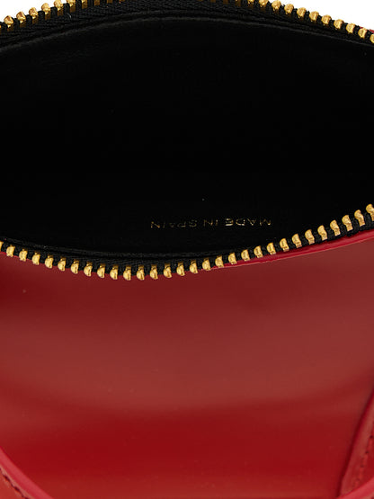 Comme des Garçons Multicolor Cowhide Cardholder in Red