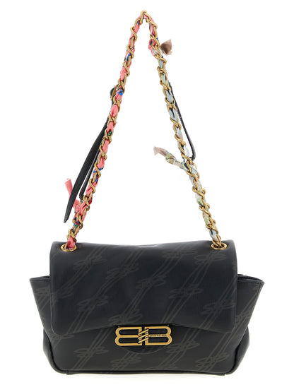 Balenciaga Darling Mini Shoulder Bag - Black Leather