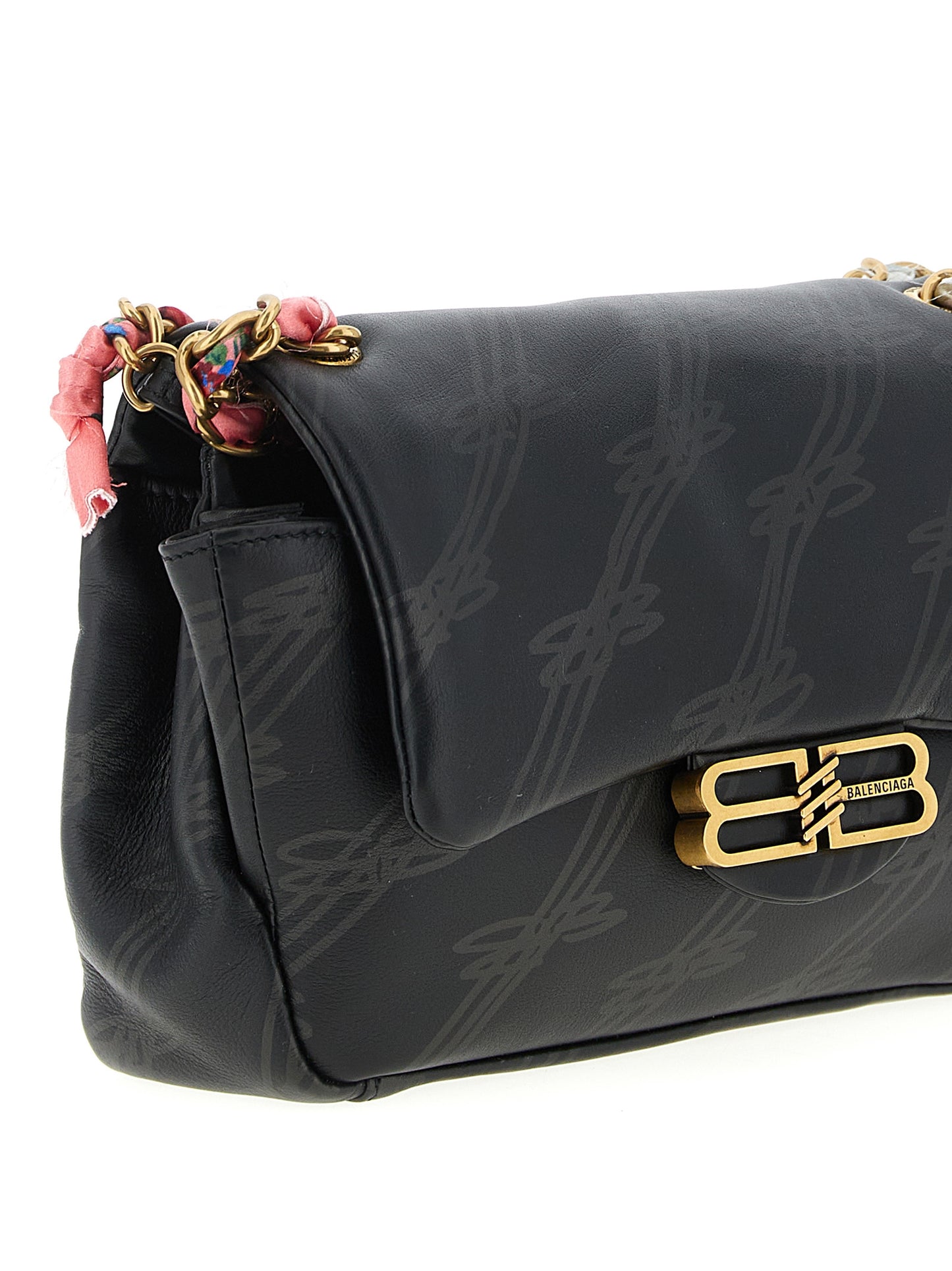 Balenciaga Darling Mini Shoulder Bag - Black Leather