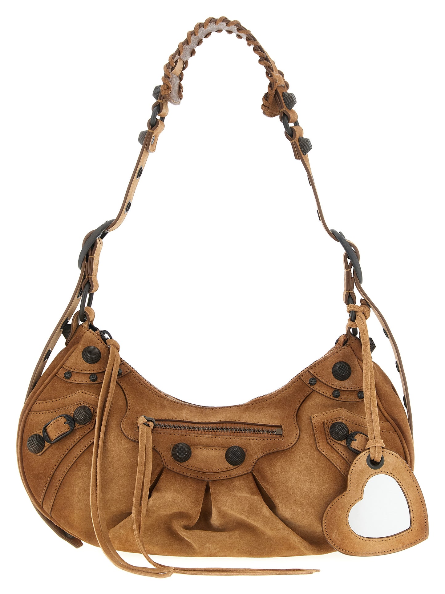 Balenciaga Le Cagole S Brown Calfskin Shoulder Bag