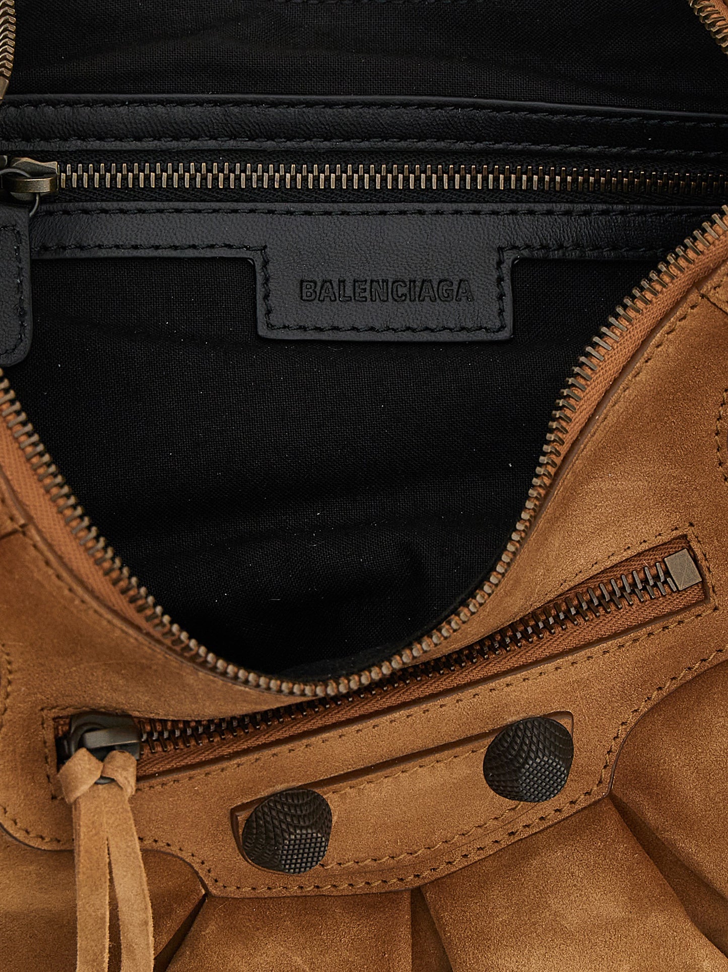 Balenciaga Le Cagole S Brown Calfskin Shoulder Bag