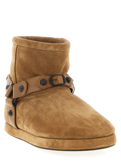 Balenciaga Alaska Soft Beige Calfskin Ankle Boots