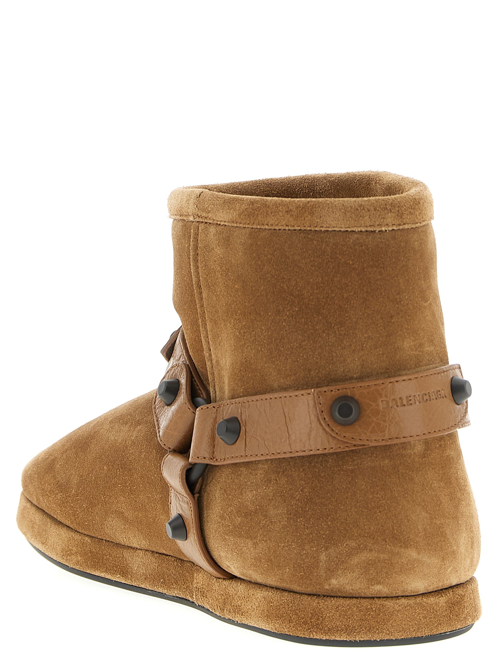 Balenciaga Alaska Soft Beige Calfskin Ankle Boots