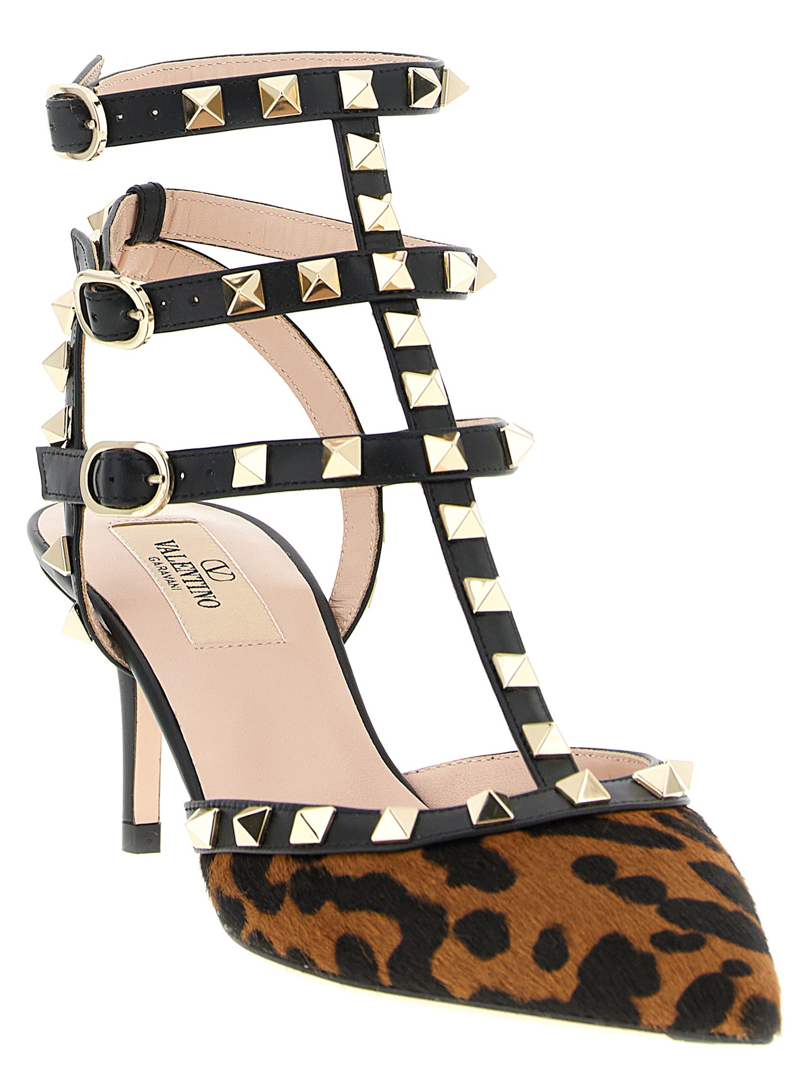 Valentino Garavani Leopard Print Rockstud Pumps