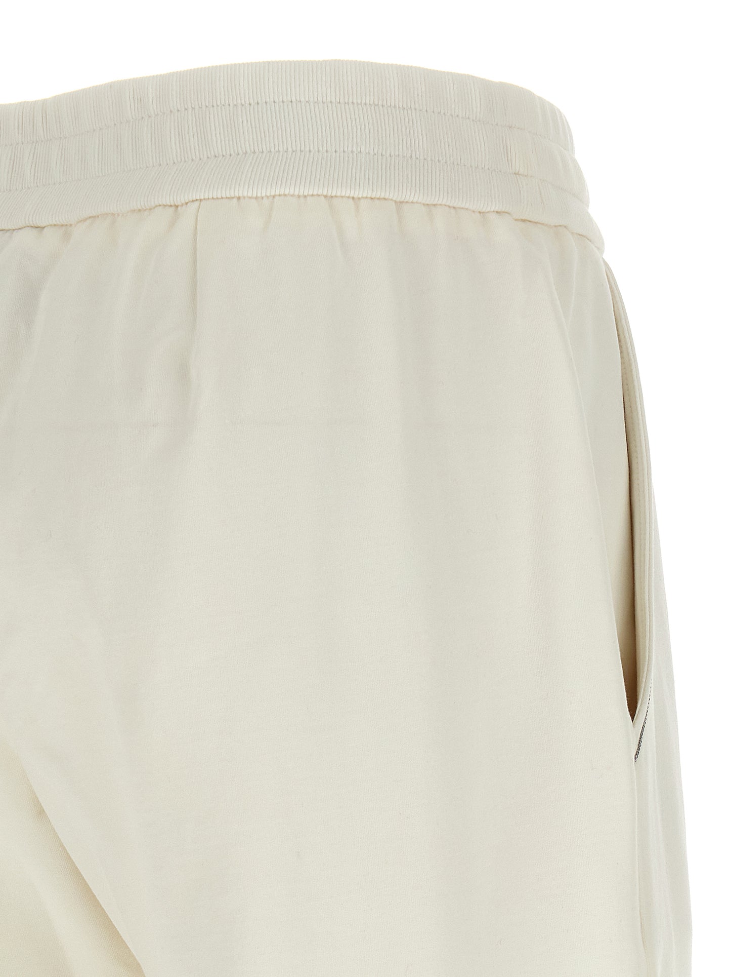 Brunello Cucinelli White Cotton Joggers