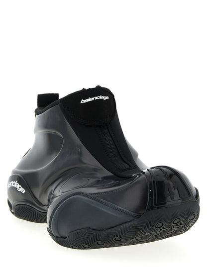 Balenciaga Basketball Black Polyester Athletic Sneakers - EU 41 | US 8