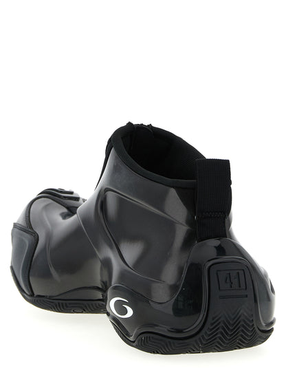 Balenciaga Basketball Black Polyester Athletic Sneakers - EU 41 | US 8