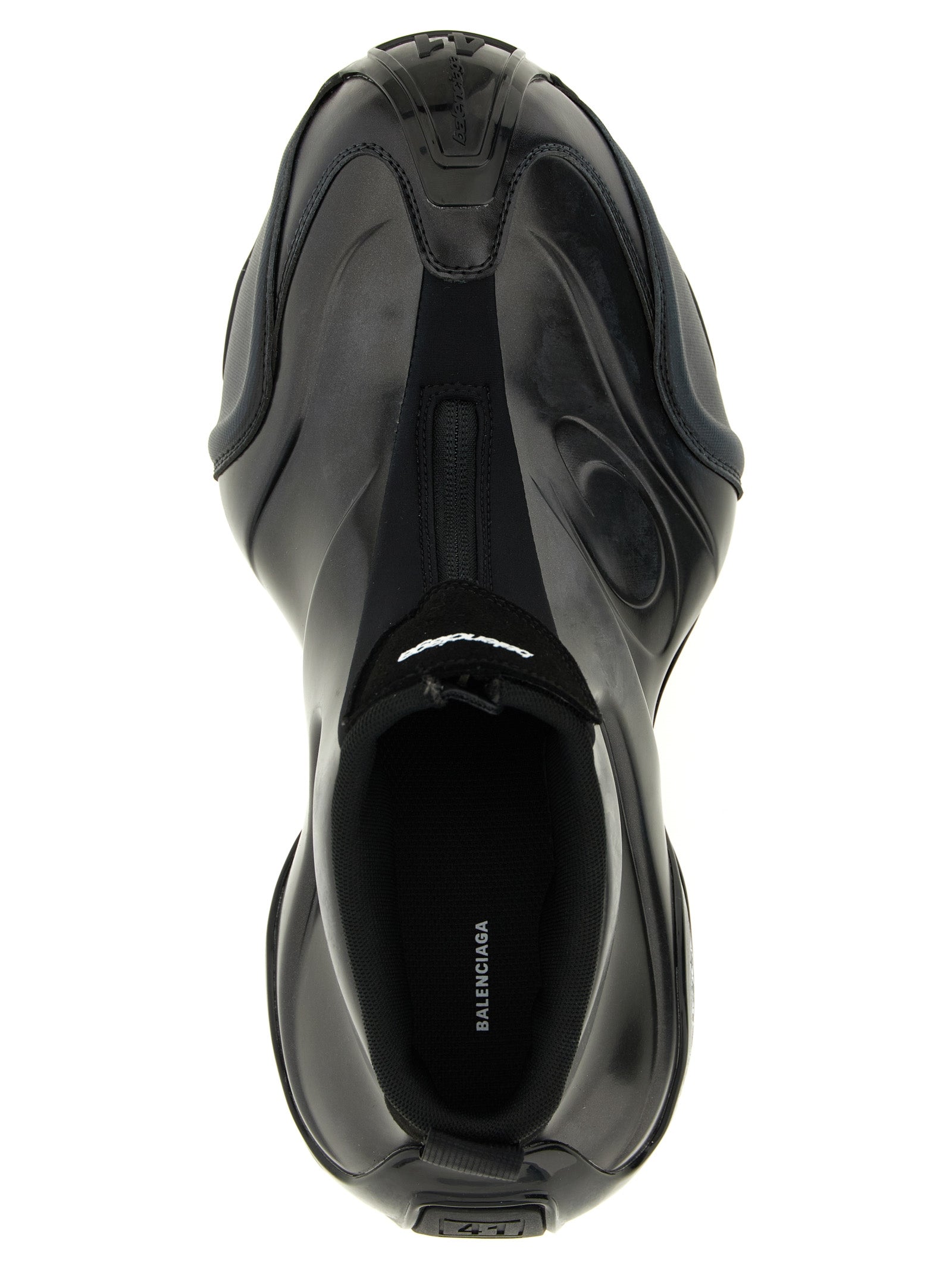 Balenciaga Basketball Black Polyester Athletic Sneakers - EU 41 | US 8