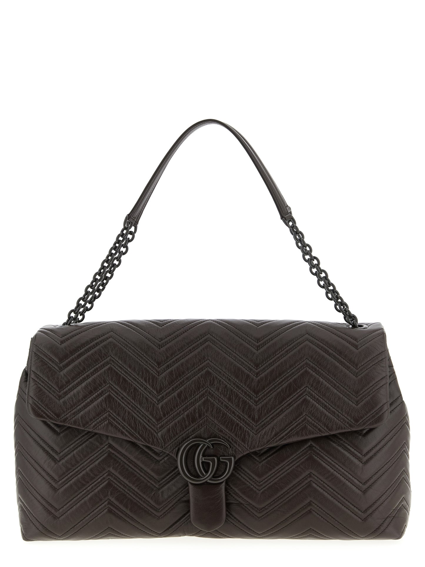 Gucci GG Marmont Brown Calfskin Shoulder Bag