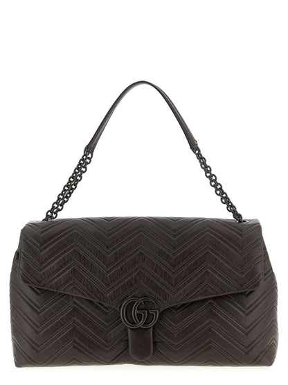 Gucci GG Marmont Brown Calfskin Shoulder Bag