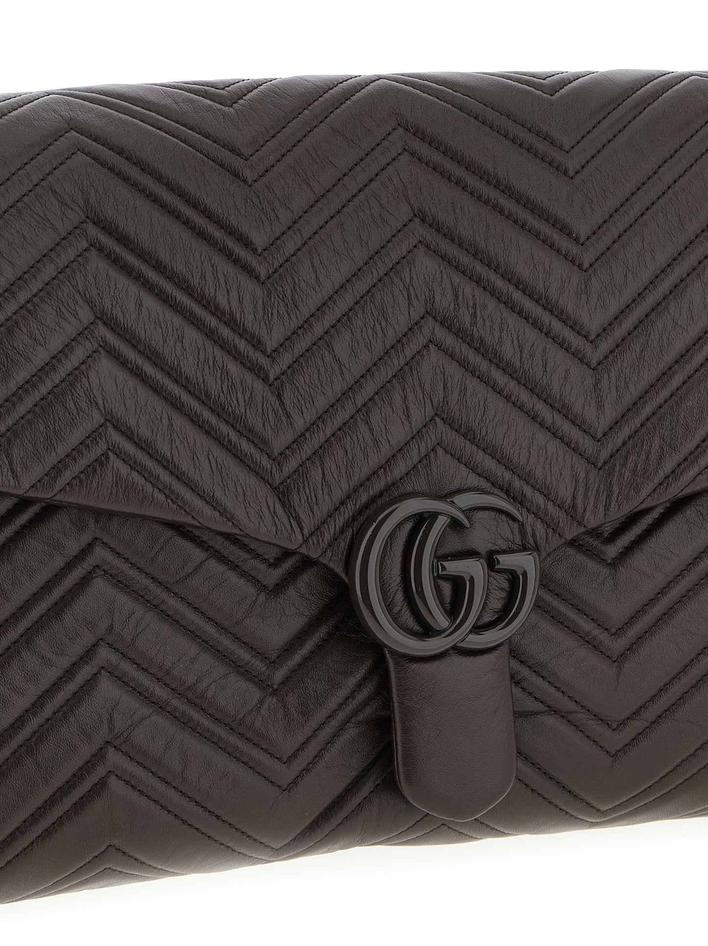 Gucci GG Marmont Brown Calfskin Shoulder Bag