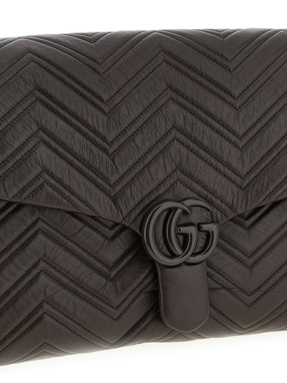 Gucci GG Marmont Brown Calfskin Shoulder Bag