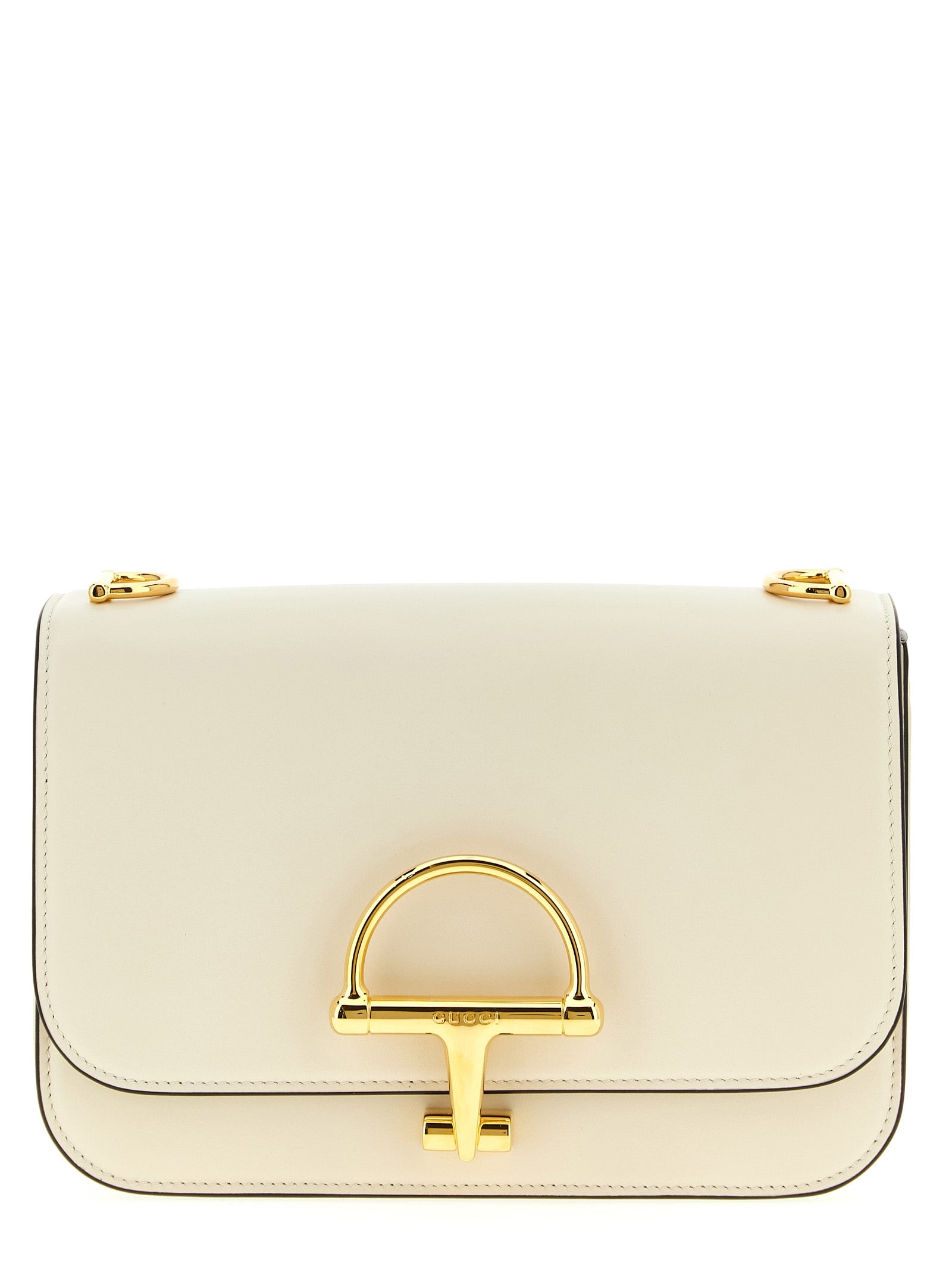 Gucci White Calfskin Siena Crossbody Bag