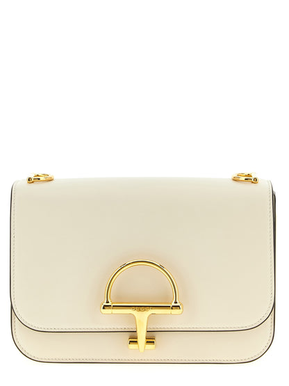 Gucci White Calfskin Siena Crossbody Bag